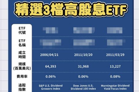 美股震盪之際避風港，精選3檔 高股息ETF ！